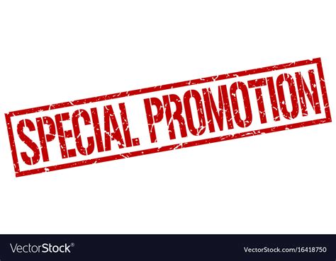 Special Promotion Stamp Royalty Free Vector Image