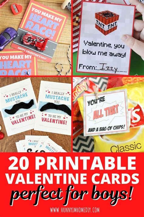 20 Awesome Printable Valentines For Boys To Give Their Friends