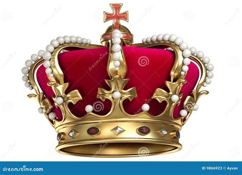 Gold Crown Aristocracy Symbols Vector Set 215100272
