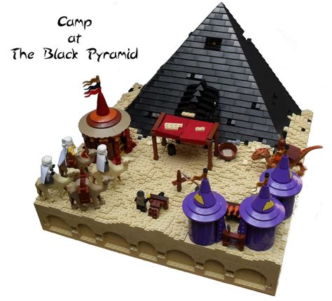 Camp At The Black Pyramid Lego Organization Lego Display Pyramids