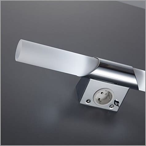 Badezimmer steckdosen test die richtigen badezimmer steckdosen und leisten. LED Spiegelleuchte, 2 flammig, Chrom, Kippschalter ...
