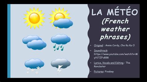 La Météo French Weather Song Youtube