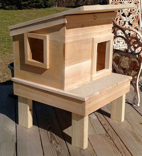 Outdoor Feral Cat Shelter House Cat House Diy Outside Cat House Feral Cat House
