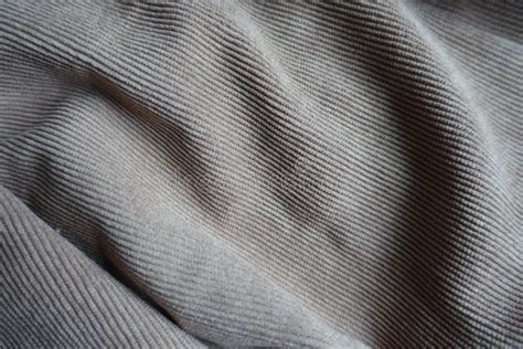 Light Gray Corduroy Fabric In Soft Folds Stock Photo Image Of