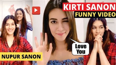 Nupur Sanon Gives Kriti Sanon A New Haircut In Lockdown Kriti Sanon New Styles Haircut Video