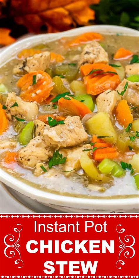 Cook 2 ½ to 3 pounds of your choice of ground meat in your instant pot on the saute setting or in a frying pan on the stove. Instant Pot Chicken Stew - Flavor Mosaic in 2020 | Instant ...