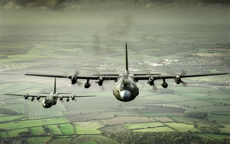 Military Lockheed C 130 Hercules Hd Wallpaper