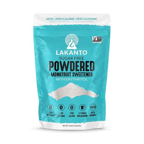 Lakanto Monkfruit Classic Powdered Sweetener 16 Oz Vitacost