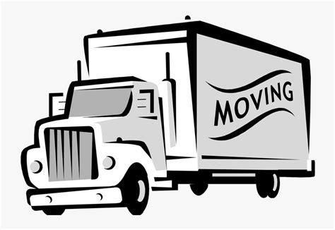 moving truck moving truck coloring page  transparent clipart clipartkey