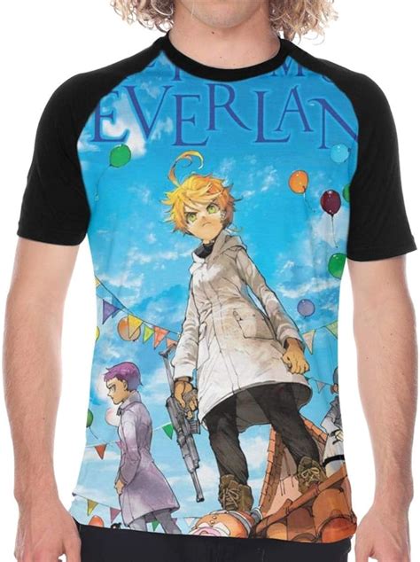 The Promised Neverland Mens Trend Shirts Black