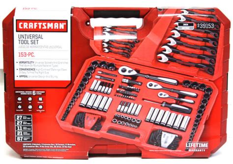 Craftsman 39153 Universal Mechanics Tool Set 153 Piece Ebay
