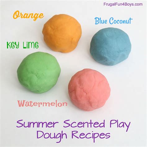 Summer Scented Play Dough Recipes Frugal Fun For Boys And Girls