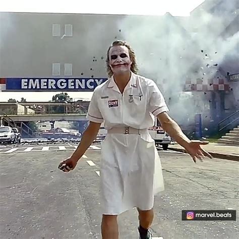 Marvel Beats On Instagram Hospital Blast Scene Joker Heath Ledger
