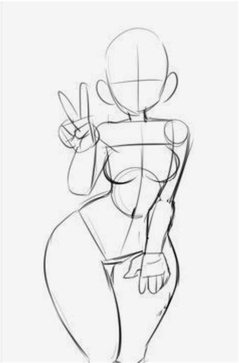 Female Body Sketch Tutorial Body Draw Anime Female Drawing Step