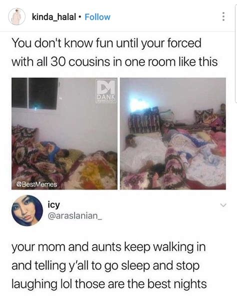 Not 30 Cousins But Just Two While I Was Growing Up And The Sleepovers
