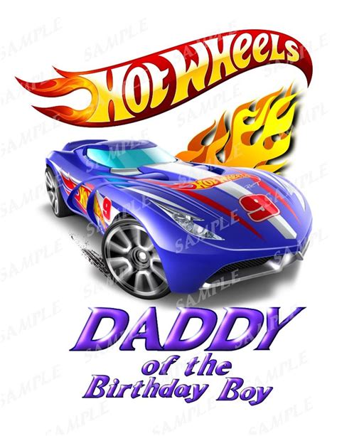 Hot Wheels Birthday Shirt Iron On Transfer Printable Png Brother Images And Photos Finder