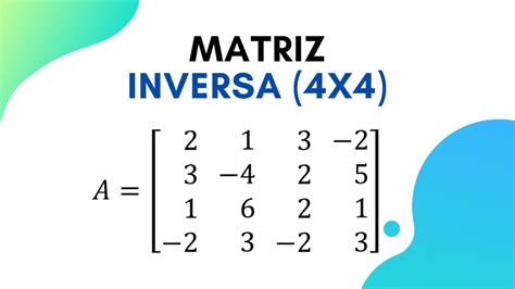 Matriz Inversa 4x4 Gauss Jordan Paso A Paso Súper Fácil Álgebra