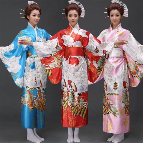 Top Class Japan Ancient Kimono For Women Japan Traditional Clothes Adult Stage Clothes Japan
