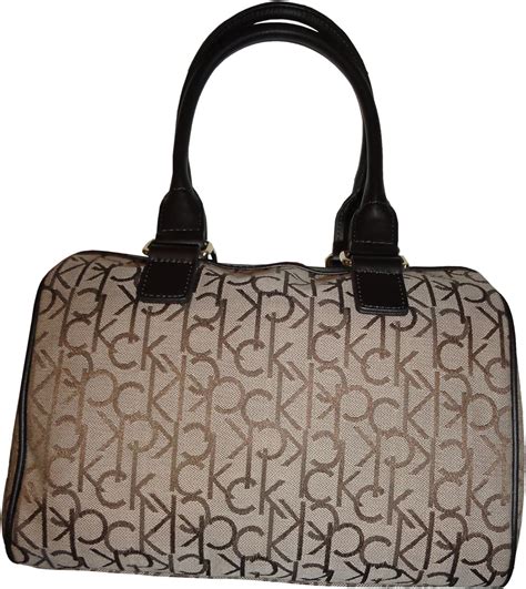Womens Calvin Klein Purse Handbag Signature Logo Satchel