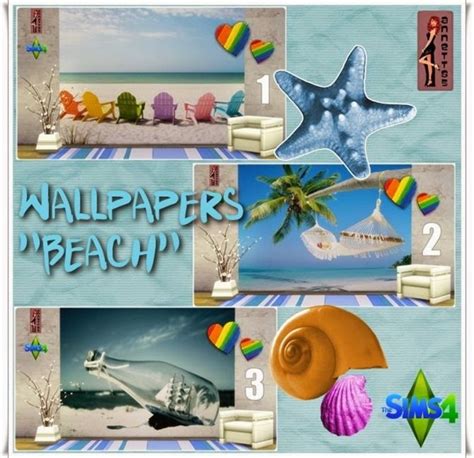 Beach Wallpapers At Annetts Sims 4 Welt Sims 4 Updates Sims 3 Mods