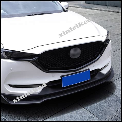 Glossy Black For Mazda Cx 5 2017 2020 Front Bumper Grills Moulding