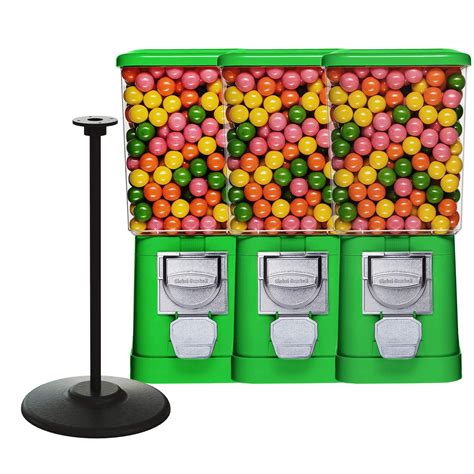 Best Prices Green Body With Stand Bouncy Ball Vending Machine Gumball Vending Machine Double
