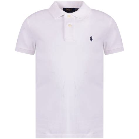 Polo Ralph Lauren Junior White Classic Slim Fit Polo Shirt