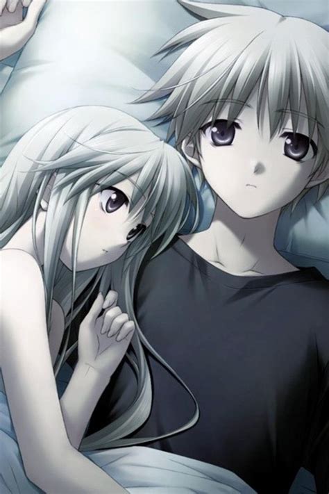 Anime, original, couple, starry sky. Anime Couples In Bed Hugging - Anime Wallpaper HD