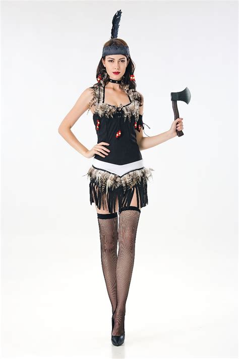 Buy Sexy Fringed Indian Woman Costume Adult Carnival