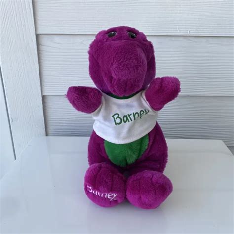 Vintage 1992 Barney The Purple Dinosaur 13 Purple Plush By Lyons Group