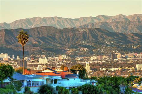 The Hollywood Hills Urban Landscape Los Angeles California Photograph