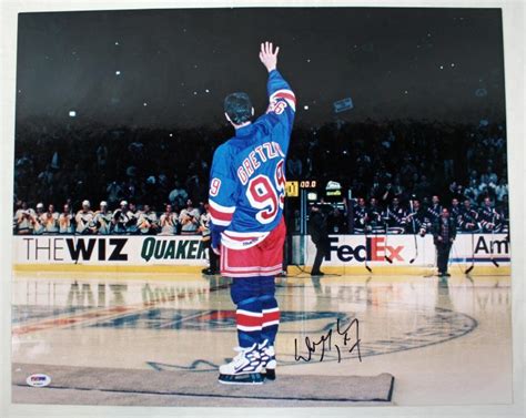 Lot Detail Wayne Gretzky Signed 16 X 20 Color Photo Of Final Game