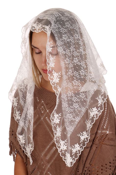 rufntop lace mantilla catholic church chapel veil head covering spanish latin 617999206520 ebay