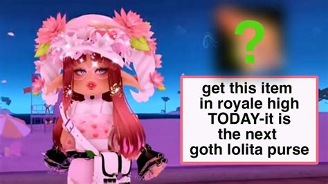 Get This Item Today In Royale High It Will Be Next Goth Lolita Purse