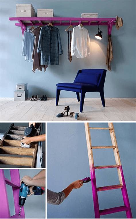 Italian site, corriere della serra, will show you how to hack together this diy with a can of paint, a couple of brackets, and (of course) the ladder. 15 Inspiring Ladder Hacks For Every Room | Diy clothes ...