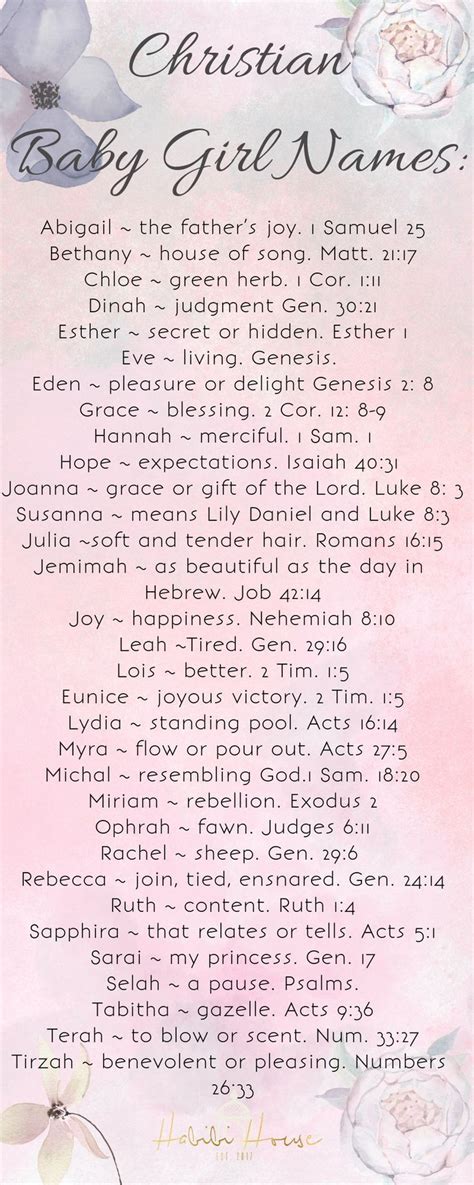 The Best Bible Baby Names For Girls With Meaning Addforesttrendjibril