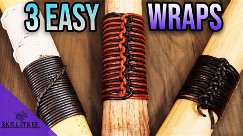 Leather Wrapping 3 Easy Techniques Youtube