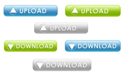 Smooth Uploaddownload Buttons Set Psdpng Welovesolo