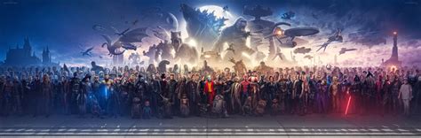 160 Iconic Movie Characters In 1 Frame Created By Benny Productions
