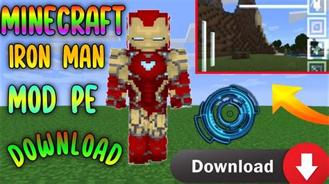 Minecraft Iron Man Mod Download For Pocket Edition Youtube