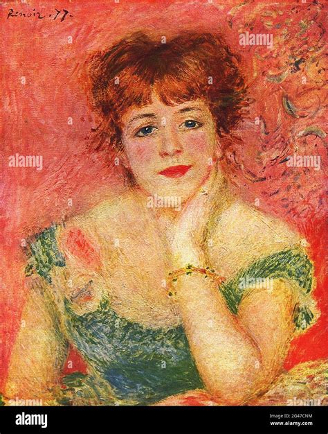Pierre Auguste Renoir Portrait Of Jeanne Samary Stock Photo Alamy