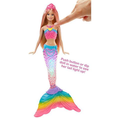 barbie rainbow lights mermaid doll barbiepedia