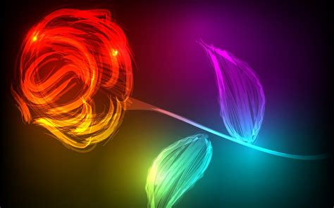 Flowers Colorful Digital Art Wallpapers Hd Desktop And