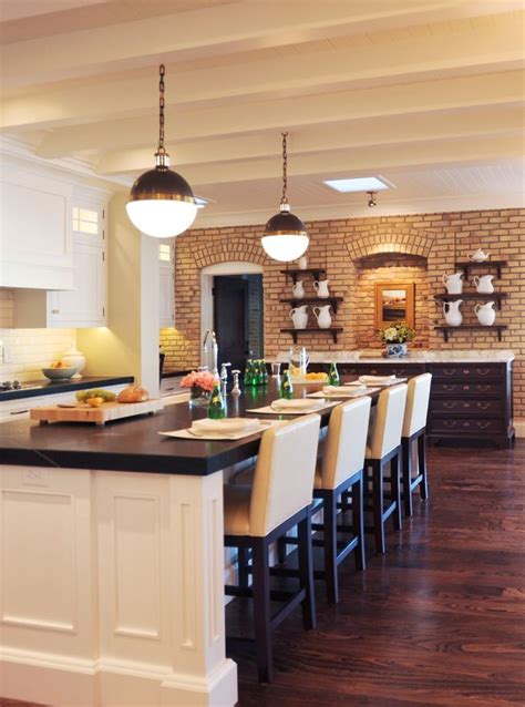 54 Eye Catching Rooms With Exposed Brick Walls Classic Kitchen Design
