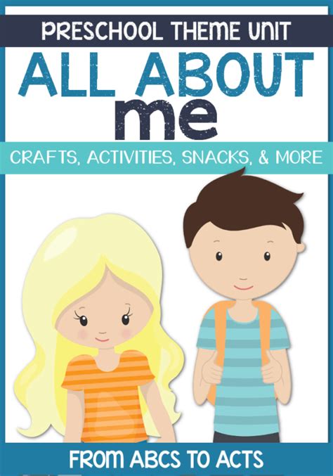 All About Me Preschool Theme From Abcs To Acts