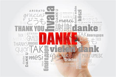 Danke Thank You In German Word Cloud Stock Photo Image Of Holiday