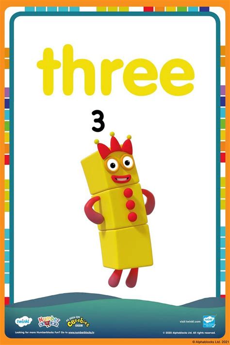 Numberblocks Numberblock Three Activities Fun Learning Number Fun