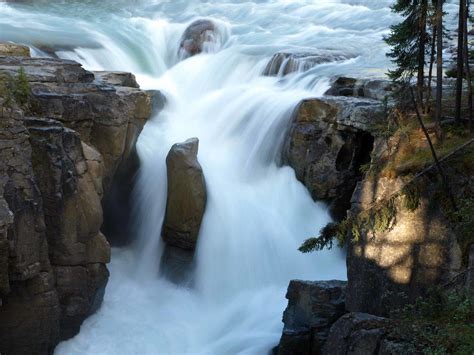 Sunwapta Waterfall Alberta Canada Wallpapers Wallpaper Cave