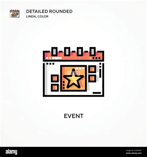 Event Vector Icon Modern Vector Illustration Concepts Easy To Edit