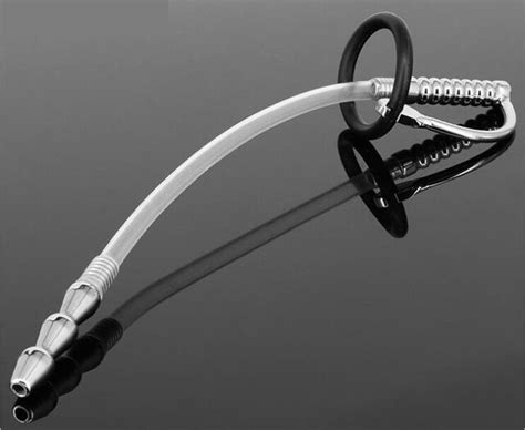 New Long Male Stainless Steel Catheter Urethral Sounding Stretching Stimulate Dilator Penis